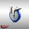 Service Caster 5 Inch 316SS Blue Polyurethane Swivel Bolt Hole Caster with Total Lock Brake SCC-SS316BHTTL20S514-PPUB-BLUE - alternate 4